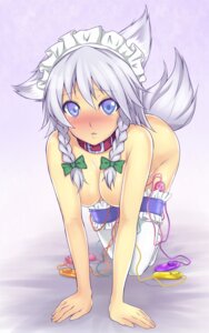 Rating: Explicit Score: 0 Tags: 1girls 2d all_fours animal_ears blue_eyes blush bow braid breasts collar color dog_ears dog_girl dog_tail egg_vibrator female female_only front_view fur furry_ears furry_tail grey_fur grey_hair hair highres inu_sakuya large_breasts long_hair looking_at_viewer maid_headdress makita_(twosidegekilove) nude open_eyes pointy_ears sakuya_izayoi sex_toy short_hair simple_background solo stockings tail team_shanghai_alice thighhighs touhou twin_braids uncensored vibrator vibrator_in_thighhighs User: bunchy7s