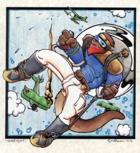 Rating: Safe Score: 0 Tags: 2000 aircraft airplane anthro battle belt bi-plane biped boots bottomwear chris_goodwin clothed clothing e621 eyewear fire flying footwear fully_clothed goggles humanoid_hands male mammal mustelid otter pants scarf shoes solo tail vehicle User: bunchy7s