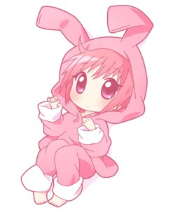 Rating: Safe Score: 0 Tags: a_certain_(franchise) animal_hood animal_onesie chibi clothing e621 fake_ears fake_rabbit_ears female hair hood human humanoid komoe_tsukuyomi light_body light_skin mammal mirai_(sugar) not_furry onesie pajamas pink_clothing pink_eyes pink_hair simple_background solo tsukuyomi_komoe white_background young User: bunchy7s