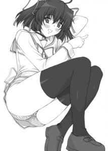 Rating: Questionable Score: 0 Tags: asakura_nemu bell bell_collar blush choker collar da_capo female hair_ribbon jingle_bell jinglebell lying monochrome no_pants no_skirt panties pointy_chin ribbon rule34 school_uniform serafuku shichimenchou short_hair striped striped_panties thighhighs underwear User: bunchy7s