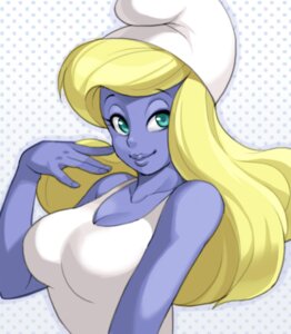 Rating: Safe Score: 0 Tags: bare_shoulders big_breasts blonde_hair blue_body blue_eyes blue_skin breasts cleavage clothed clothing dress e621 eyebrows eyelashes female grandfathered_content hair hat headgear headwear humanoid lips long_hair maou_alba not_furry phrygian_cap smile smurf smurfette solo sundress the_smurfs User: bunchy7s Rating: Safe Score: 0 Tags: bare_shoulders big_breasts blonde_hair blue_body blue_eyes blue_skin breasts cleavage clothed clothing dress e621 eyebrows eyelashes female grandfathered_content hair hat headgear headwear humanoid lips long_hair maou_alba not_furry phrygian_cap smile smurf smurfette solo sundress the_smurfs User: bunchy7s