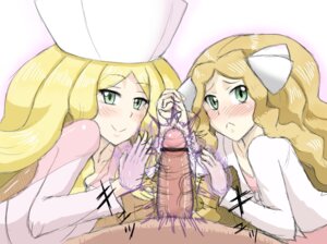 Rating: Explicit Score: 0 Tags: 2girls caitlin_(pokemon) caitlin_(pokemon_bw) caitlin_(pokemon_dppt) censored elite_four female frontier_brain human male nintendo penis pokemon pokemon_bw pokemon_dppt psychic_powers_on_penis rule34 scribble_censor straight tagme User: bunchy7s