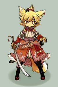 Rating: Safe Score: 0 Tags: anthro bell biped blonde_hair boots canid canine clothing e621 ear_piercing female footwear fox hair holding_melee_weapon holding_object holding_sword holding_weapon looking_at_viewer mammal melee_weapon piercing pose scabbard shoes simple_background solo standing sword tail tomcats weapon User: bunchy7s