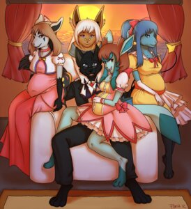 Rating: Safe Score: 0 Tags: anthro anthrofied belly bianca_(m05) big_belly breasts canid canine chair clothing dawn_(pokemon) digital_media_(artwork) dress e621 eevee eeveelution felid female furniture generation_1_pokemon generation_3_pokemon generation_4_pokemon glaceon group harem male male/female mammal may_(pokemon) mightyena nintendo pokemon pokemon_(anime) pokemon_(species) pokemon_trainer pokemorph porin pregnant pregnant_anthro pregnant_female shinx sunset User: bunchy7s