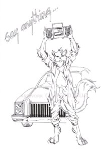 Rating: Safe Score: 0 Tags: 1980s_theme 4_toes anthro barefoot biped black_and_white boombox bottomwear canid canine car chevrolet claws clothed clothing coat digitigrade e621 english_text feet fox foxmajik front_view hair holding_object looking_at_viewer male mammal mohawk monochrome pants partially_clothed say_anything..._(1989_film) short_hair simple_background solo standing tail text toes topwear unknown_artist vehicle watermark white_background User: bunchy7s