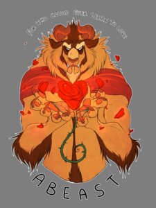 Rating: Safe Score: 0 Tags: 3:4 alpha_channel anthro beard beast_(disney) beauty_and_the_beast claws contradictingcats disney e621 english_text facial_hair flower front_view furred_monster half-length_portrait horn hybrid looking_at_viewer male mane monster plant portrait purple_eyes rose_(flower) simple_background solo text transparent_background tusks User: bunchy7s