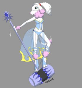 Rating: Safe Score: 0 Tags: 2012 adolescent anthro armor biped breasts canid canine canis clothing cutie_mark domestic_dog e621 female hair hasbro hi_res holding_object holding_weapon mammal my_little_pony oldmusic_(artist) poodle pose simple_background solo standing tail weapon young User: bunchy7s