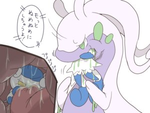 Rating: Questionable Score: 0 Tags: 2013 4:3 ambiguous_gender bodily_fluids dragon duo e621 female feral generation_6_pokemon goodra head_first internal japanese_text meowstic meowstic_(female) mythological_creature mythological_scalie mythology nintendo oral_vore partially_inside pokemon pokemon_(species) saliva scalie size_difference slime soft_vore text tongue vore winte User: bunchy7s