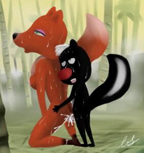Rating: Explicit Score: 0 Tags: anthro anthro_on_anthro bamboo bamboo_tree bodily_fluids canid canine cartoon_saloon cum duo e621 erection eyeshadow female fox fox_(skunk_fu) genital_fluids genitals graveyardshift larger_female makeup male male/female mammal mephitid nude penis plant sex size_difference skunk skunk_(skunk_fu) skunk_fu smaller_male striped_skunk sweat tail tree vulva User: bunchy7s