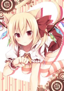 Rating: Safe Score: 0 Tags: abstract_background ahoge all_fours animal_humanoid blonde_hair blush cat_humanoid cat_tail clothing crystal e621 felid felid_humanoid feline feline_humanoid female flandre_scarlet hair humanoid legwear looking_at_viewer mammal mammal_humanoid red_eyes short_hair simple_background smile solo stockings toosaka_asagi touhou vampire white_body white_skin wings User: bunchy7s