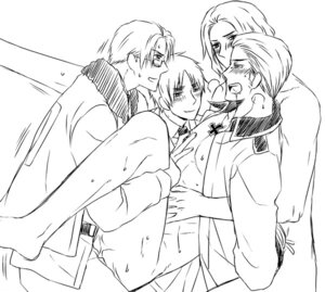Rating: Explicit Score: 0 Tags: 4boys alfred_jones america_(hetalia) anal arms_behind_back arthur_kirkland axis_powers_hetalia blush bondage bottomless clothed england_(hetalia) forced_yaoi france_(hetalia) francis_bonnefoy gangbang gay germany_(hetalia) group_sex line_art ludwig_weillschmidt male male_only monochrome multiple_boys multiple_males rape rule34 sketch three_on_one tied yaoi User: bunchy7s