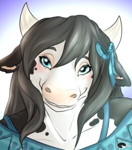 Rating: Safe Score: 0 Tags: accessory anthro black_hair blue_eyes blush bovid bovine bow_ribbon bust_portrait cattle dairy_cattle e621 female hair hair_accessory hair_bow hair_ribbon holstein_friesian_cattle horn kirfkin looking_at_viewer mammal portrait ribbons shalinka solo User: bunchy7s Rating: Safe Score: 0 Tags: accessory anthro black_hair blue_eyes blush bovid bovine bow_ribbon bust_portrait cattle dairy_cattle e621 female hair hair_accessory hair_bow hair_ribbon holstein_friesian_cattle horn kirfkin looking_at_viewer mammal portrait ribbons shalinka solo User: bunchy7s