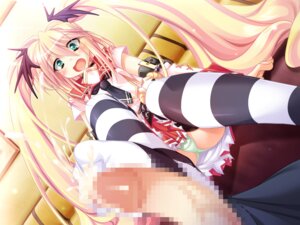 Rating: Explicit Score: 0 Tags: blonde_hair censored dakko_shitte_gyu! female flat_chest game_cg green_eyes long_hair makurako panties rule34 striped striped_legwear thighhighs tied_hair twintails underwear User: bunchy7s