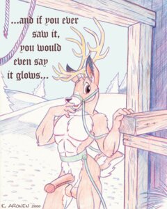 Rating: Explicit Score: 0 Tags: 4:5 anthro antlers biped bridle christmas deer e621 english_text erection genitals harness holidays horn humanoid_genitalia humanoid_penis karri_aronen looking_at_viewer male mammal new_world_deer nude penis reindeer reins rudolph_the_red_nosed_reindeer_(series) solo standing text User: bunchy7s