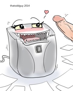 Rating: Explicit Score: 0 Tags: 2014 animate_inanimate blush bodily_fluids dire_machine drooling duo e621 erection female female_focus genitals heart_symbol hi_res imminent_oral living_machine lol_comments machine male male/female not_furry objectophilia paper paper_shredder penis saliva sharp_teeth shredder_(machine) solo_focus teeth text thatoddguy what what_has_science_done why User: bunchy7s Rating: Explicit Score: 0 Tags: 2014 animate_inanimate blush bodily_fluids dire_machine drooling duo e621 erection female female_focus genitals heart_symbol hi_res imminent_oral living_machine lol_comments machine male male/female not_furry objectophilia paper paper_shredder penis saliva sharp_teeth shredder_(machine) solo_focus teeth text thatoddguy what what_has_science_done why User: bunchy7s