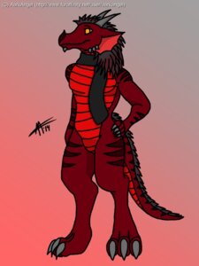 Rating: Safe Score: 0 Tags: 3:4 aark aarkangel anthro claws dragon e621 fur horn male mythological_creature mythological_scalie mythology red_body scalie scarf solo tail yellow_eyes User: bunchy7s