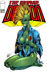 Rating: Questionable Score: 0 Tags: breasts dragon e621 female humanoid image_comics low_res mohawk mythological_creature mythological_scalie mythology nipples nude savage_dragon scalie she-dragon simple_background solo unknown_artist white_background User: bunchy7s