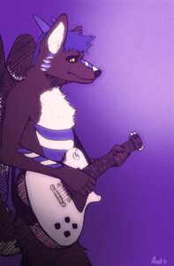 Rating: Safe Score: 0 Tags: 2013 ambiguous_gender amit anthro big_ears blue_hair canid canine chest_tuft e621 electric_guitar feathered_wings feathers fur guitar hair horn mammal musical_instrument nude playing_guitar playing_music plucked_string_instrument purple_background simple_background sketch solo string_instrument tail tuft wings yellow_eyes User: bunchy7s