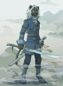 Rating: Safe Score: 0 Tags: anthro boots chain clothed clothing cloud e621 ear_piercing eyewear felid footwear fully_clothed glasses hair kemono lion male mammal melee_weapon nimai pantherine piercing pixiv_fantasia:_sword_regalia scabbard shoes smoke solo sword tail uniform weapon white_hair User: bunchy7s Rating: Safe Score: 0 Tags: anthro boots chain clothed clothing cloud e621 ear_piercing eyewear felid footwear fully_clothed glasses hair kemono lion male mammal melee_weapon nimai pantherine piercing pixiv_fantasia:_sword_regalia scabbard shoes smoke solo sword tail uniform weapon white_hair User: bunchy7s