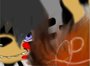Rating: Safe Score: 0 Tags: 2014 anthro blue_eyes clothing coat e621 fire flamyphantom hair long_hair looking_at_viewer male mammal monster nintendo solo text topwear translucent User: bunchy7s