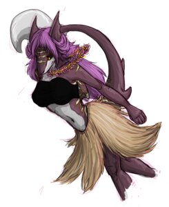 Rating: Safe Score: 0 Tags: 5_fingers anthro aquatic archery_(artist) bra breasts clothing dorsal_fin e621 eyelashes female fin fingers fish hair hawaiian hula_dancer kalia navel non-mammal_breasts purple_hair requiem_shark shark simple_background solo tail tail_fin tiger_shark underwear white_background yellow_eyes User: bunchy7s