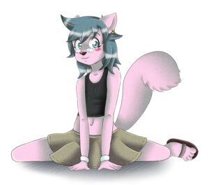 Rating: Safe Score: 0 Tags: blush bottomwear clothed clothing crossdressing cutey_(character) e621 ear_piercing eyewear femboy glasses looking_at_viewer male mammal mink mustelid musteline piercing simple_background skirt smile solo tail true_musteline unknown_artist white_background User: bunchy7s