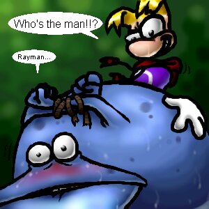 Rating: Explicit Score: 0 Tags: 2boys blonde blonde_hair blush blushing english english_dialogue english_text globox male male_only rayman rayman_(series) rule34 speech_bubble tied tied_up User: bunchy7s