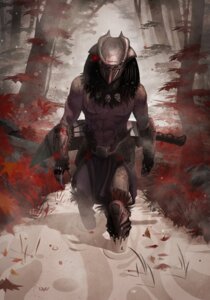 Rating: Safe Score: 0 Tags: alien armor detailed_background dreadlocks e621 falconer_predator headgear helmet humanoid looking_at_viewer male melee_weapon muscular muscular_humanoid muscular_male outside predator_(franchise) solo swamp sword tribal weapon yautja yvanquinet User: bunchy7s