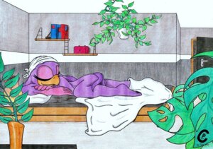 Rating: Questionable Score: 0 Tags: anthro avian beak bed bedding biped bird blanket book clothing e621 eyes_closed female furniture grav_star hirundinid inside kerchief lying nude on_bed on_front oscine passerine pillow sega sleeping solo sonic_riders sonic_the_hedgehog_(series) swallow_(bird) traditional_media_(artwork) wave_the_swallow User: bunchy7s