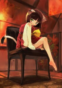 Rating: Safe Score: 0 Tags: 5_toes animal_humanoid barefoot black_body black_fur black_hair blush brown_hair cat_humanoid chair clothed clothing detailed detailed_background dipstick_ears dipstick_tail e621 ear_markings feet felid felid_humanoid feline feline_humanoid female fur furniture hair humanoid humanoid_feet inside looking_at_viewer mammal mammal_humanoid markings multicolored_ears multicolored_tail plantigrade sasahara_yuuki short_hair sitting solo tail tail_markings tan_body tan_fur tan_skin toes toony yellow_eyes User: bunchy7s