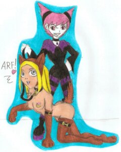 Rating: Explicit Score: 0 Tags: 2girls all_fours bark bitch_taken_for_walk blonde_hair breasts collar dc dc_comics dog_ears female female_only jinx_(dc) leash multiple_females multiple_girls nipple_piercing nipple_rings nipples nude nude_female petplay piercing rule34 simple_background straight_hair teen_titans terra terra_(dc) white_background User: bunchy7s