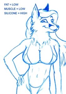 Rating: Questionable Score: 0 Tags: 5_fingers anthro big_breasts bikini breast_implants breasts canid canine clothed clothing e621 english_text female fingers fox front_view fur hair half-length_portrait hand_on_hip iisaw long_hair looking_at_viewer low_res mammal monochrome parody portrait simple_background sketch skimpy smile solo swimwear text traditional_media_(artwork) two-piece_swimsuit white_background User: bunchy7s