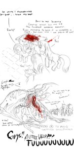 Rating: Questionable Score: 0 Tags: abuse accessory alien apple_bloom_(mlp) black_and_white blood bodily_fluids bow_(feature) bow_accessory bow_ribbon comic crossover cutie_mark_crusaders_(mlp) dead_space e621 earth_pony electronic_arts english_text equid equine feathered_wings feathers female feral flesh_creature friendship_is_magic fur group hair hair_accessory hair_bow hair_ribbon hasbro hi_res horn horse imminent_death infector_(dead_space) mammal monochrome my_little_pony mythological_creature mythological_equine mythology necromorph nightmare_fuel ottanta pegasus pony quadruped quick_time_event rarity_(mlp) ribbons scootaloo_(mlp) sweetie_belle_(mlp) tail tears text twilight_sparkle_(mlp) unicorn visceral_games wings young young_feral User: bunchy7s