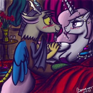 Rating: Questionable Score: 0 Tags: 2012 antlers blush bonaxor chimera cutie_mark discord_(mlp) draconequus duo e621 equid equine feathered_wings feathers female feral flower friendship_is_magic hair hasbro hi_res horn male mammal membrane_(anatomy) membranous_wings my_little_pony mythological_creature mythological_equine mythology pink_hair plant princess princess_celestia_(mlp) romantic romantic_ambiance romantic_couple royalty team_awesome winged_unicorn wings young User: bunchy7s Rating: Questionable Score: 0 Tags: 2012 antlers blush bonaxor chimera cutie_mark discord_(mlp) draconequus duo e621 equid equine feathered_wings feathers female feral flower friendship_is_magic hair hasbro hi_res horn male mammal membrane_(anatomy) membranous_wings my_little_pony mythological_creature mythological_equine mythology pink_hair plant princess princess_celestia_(mlp) romantic romantic_ambiance romantic_couple royalty team_awesome winged_unicorn wings young User: bunchy7s