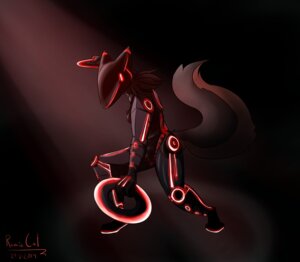 Rating: Safe Score: 0 Tags: 2014 anthro canid canine dated e621 female femme_fatale fighting_pose fox glowing identity_disc mammal pose ramie0cat solo the_sake_ninja tron User: bunchy7s