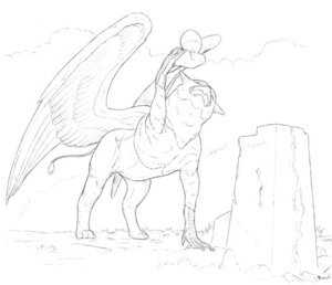 Rating: Safe Score: 0 Tags: 4_toes ambiguous_gender avian beak claws e621 feathered_wings feathers feet feral fur graphite_(artwork) greyscale gryphon holding_object magic meanybeany monochrome mythological_avian mythological_creature mythology outside quadruped solo tail toes traditional_media_(artwork) wings User: bunchy7s