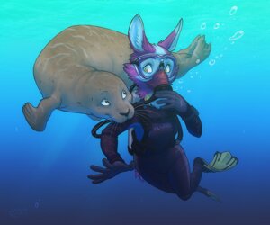 Rating: Safe Score: 0 Tags: 2011 6:5 ambiguous_gender anthro aquatic avian beak diving duo e621 eyewear female feral fur goggles gryphon mammal merygryph merystic multicolored_body multicolored_fur mythological_avian mythological_creature mythology pinniped scuba seal underwater water yellow_eyes User: bunchy7s Rating: Safe Score: 0 Tags: 2011 6:5 ambiguous_gender anthro aquatic avian beak diving duo e621 eyewear female feral fur goggles gryphon mammal merygryph merystic multicolored_body multicolored_fur mythological_avian mythological_creature mythology pinniped scuba seal underwater water yellow_eyes User: bunchy7s