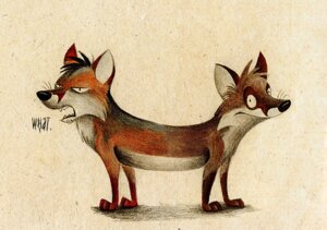 Rating: Safe Score: 0 Tags: 2009 all_fours black_nose brown_body brown_fur canid canine duo e621 feral fox fur hybrid lol_comments looking_at_viewer male mammal multicolored_body multicolored_fur nude scan sharp_teeth side_view simple_background sin_(culpeo-fox) skia teeth two_tone_body two_tone_fur what what_has_science_done User: bunchy7s