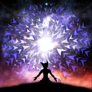 Rating: Safe Score: 0 Tags: 1:1 ambiguous_gender anthro arrow_sign biped canid canine cloudy_background cosmic_background e621 ears_up fox fur gradient_background hill hillside kneeling light lighting lights looking_into_the_distance male mammal pink_floyd raiju_(artist) shaded silhouette simple_background sky solo star starry_sky tailless vortex User: bunchy7s