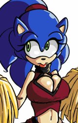 Rating: Questionable Score: 0 Tags: animated animated_gif anthro anthrofied big_breasts blue_hair breasts cheerleader cleavage clothed clothing crossgender e621 eulipotyphlan female fully_clothed green_eyes hair hedgehog jiggling low_res mammal missphase mtf_crossgender nipple_outline pom_poms sega short_playtime solo sonic_the_hedgehog sonic_the_hedgehog_(series) thumbnail User: bunchy7s