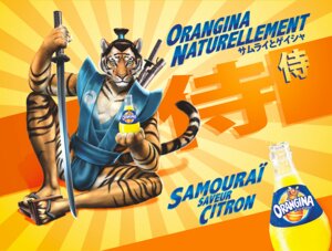Rating: Questionable Score: 0 Tags: advertisement anthro asian_clothing bulge clothed clothing e621 east_asian_clothing felid ffl_paris french_text holding_melee_weapon holding_object holding_sword holding_weapon japanese_clothing japanese_text katana looking_at_viewer male mammal melee_weapon official_art orangina pantherine samurai solo spread_legs spreading stripes suntory_holdings_limited sword tail text tiger topknot translated warrior weapon User: bunchy7s