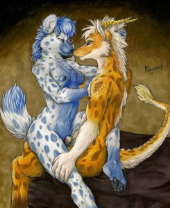 Rating: Explicit Score: 0 Tags: 2011 animal_genitalia anthro blue blue_eyes breasts chest_tuft couple cowgirl_position ear_piercing earring eye_contact eyes female fur furry grinding horns hyena kalahari looking_at_another male minniyar navel nipples nude penis piercing rule34 sex sheath straight tail User: bunchy7s