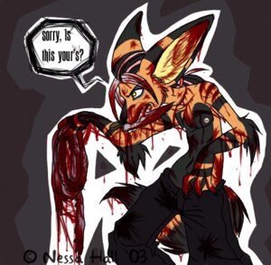 Rating: Questionable Score: 0 Tags: 2003 anthro blood bodily_fluids dialogue e621 english_text fur glamfur gore guts intestines kaku_q._spookaboo kakumatsurou low_res male mammal orange_body orange_fur organs skinny solo stripes text User: bunchy7s Rating: Questionable Score: 0 Tags: 2003 anthro blood bodily_fluids dialogue e621 english_text fur glamfur gore guts intestines kaku_q._spookaboo kakumatsurou low_res male mammal orange_body orange_fur organs skinny solo stripes text User: bunchy7s