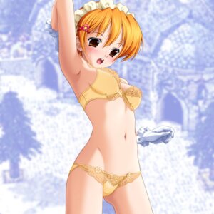 Rating: Questionable Score: 0 Tags: armpits blush bra breasts brown_eyes female gloves hair_ornament hairband hairclip kafra kazuma_muramasa lace-trimmed_bra lace-trimmed_panties lingerie lowleg lowleg_panties midriff navel open_mouth orange_hair panties ragnarok_online rule34 short_hair simple_background small_breasts solo standing underwear yellow_panties User: bunchy7s