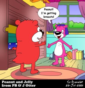Rating: Questionable Score: 0 Tags: 2003 anthro breasts dialogue disney duo e621 english_text female jelly_otter male mammal mustelid nipples otter pb_and_j_otter peanut_otter sir_drawalot text young young_anthro young_female young_male User: bunchy7s Rating: Questionable Score: 0 Tags: 2003 anthro breasts dialogue disney duo e621 english_text female jelly_otter male mammal mustelid nipples otter pb_and_j_otter peanut_otter sir_drawalot text young young_anthro young_female young_male User: bunchy7s