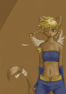 Rating: Safe Score: 0 Tags: bandage bell blonde_hair celestine clothed clothing daena domestic_cat e621 feathered_wings feathers felid feline felis female green_eyes hair jewelry legend_of_mana mammal mana_(series) midriff navel necklace one_eye_closed open_mouth piercing short_hair solo square_enix tail wind wings User: bunchy7s