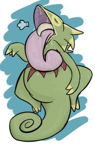 Rating: Questionable Score: 0 Tags: 2012 ambiguous_gender belly belly_expansion big_belly bodily_fluids drooling duo e621 expansion eyes_closed feather_(artist) feral generation_3_pokemon head_first hi_res inflation kecleon long_tongue nintendo open_mouth oral_vore partially_inside pokemon pokemon_(species) saliva tail tail_fetish tail_in_mouth tail_play tongue vore User: bunchy7s