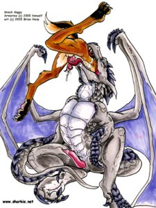 Rating: Explicit Score: 0 Tags: 2005 anthro armorine_(character) brian_harp canine dragon feral male penis rule34 scalie size_difference vore wings User: bunchy7s