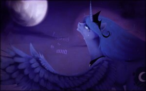 Rating: Safe Score: 0 Tags: 16:10 2012 blue_body blue_eyes blue_feathers blue_hair bodily_fluids crying e621 english_text equid equine feathered_wings feathers female feral friendship_is_magic hair hasbro hi_res horn imalou mammal moon my_little_pony mythological_creature mythological_equine mythology princess_luna_(mlp) solo tears text wallpaper widescreen winged_unicorn wings User: bunchy7s