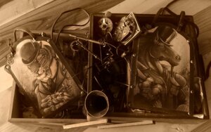 Rating: Safe Score: 0 Tags: alectorfencer alternative_fashion badge e621 equid equine felid horse male mammal monochrome pantherine photo sepia steampunk tiger vintage zero_pictured User: bunchy7s